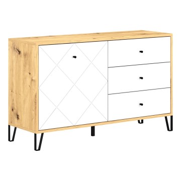 Cómoda SULA roble artisan/blanco