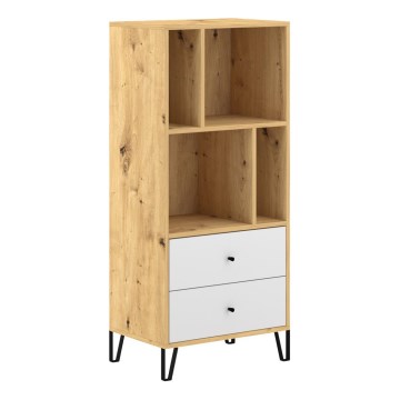 Cómoda SULA, roble Artisan/blanco