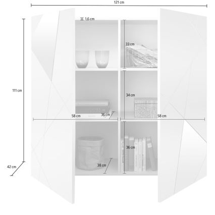 Cómoda TAVRI en roble Sonoma
