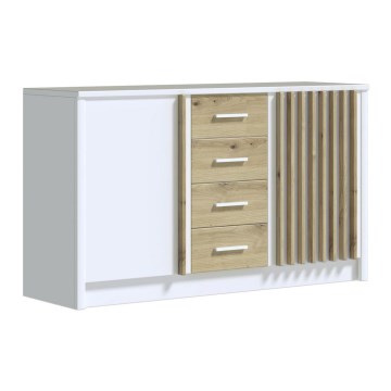 Cómoda TAYLER blanca/roble craft