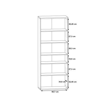 Cómoda/Zapatero SIMO blanco/gris hormigón
