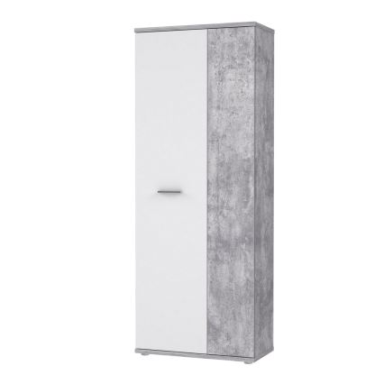 Cómoda/Zapatero SIMO blanco/gris hormigón