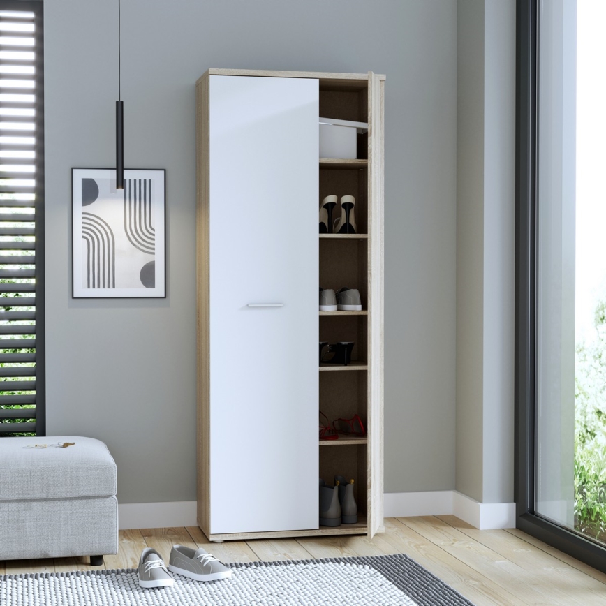 Cómoda/Zapatero SIMO roble sonoma/blanco