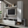 Composición de salón LENOR blanco/gris efecto hormigón