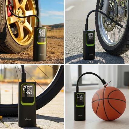 Compresor digital de bolsillo 5V 8000 mAh negro