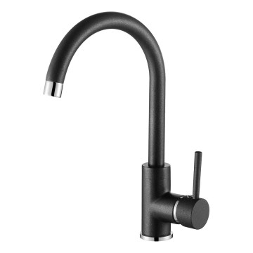 Concept BDG3334BC - Grifo para fregadero 33,5 cm, acabado granito/negro