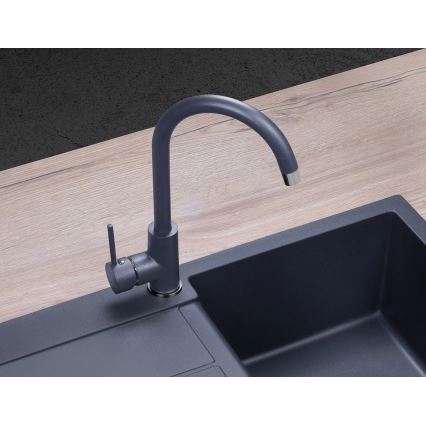 Concept BDG3334DG - Grifo de fregadero 33,5 cm granito/gris oscuro