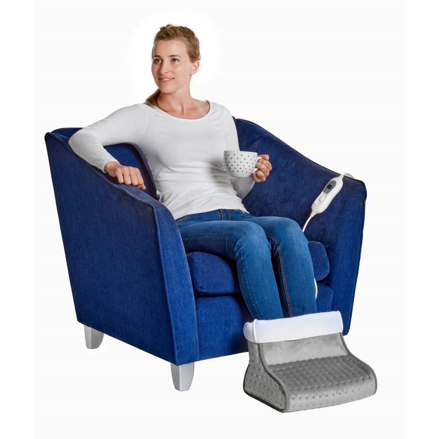Concept BV1020 - Botín térmico eléctrico 100W/230V 30x30 cm gris/blanco