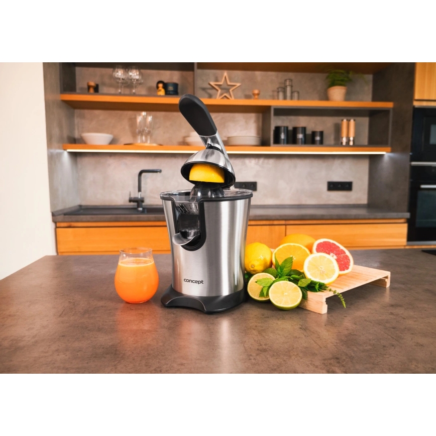Concept CE3520 - Exprimidor de palanca para cítricos 0,75 l 160 W/230 V acero inoxidable