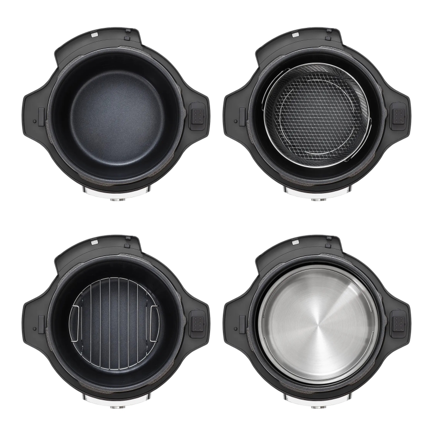 Concept CK8000 - Olla a presión eléctrica multifuncional y freidora de aire 5,6 l 11 en 1 1500W/230V negra