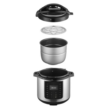 Concept CK8001 - Olla a presión eléctrica multifuncional 5,6 l 1000W/230V Wi-Fi acero inoxidable