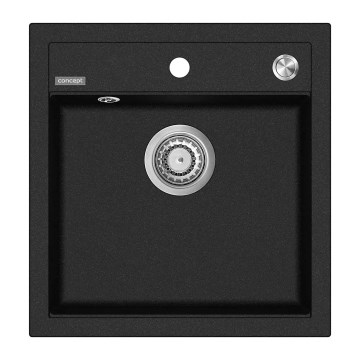 Concept DG00C50BC - Fregadero de cocina CUBIS 49x51 cm granito/negro