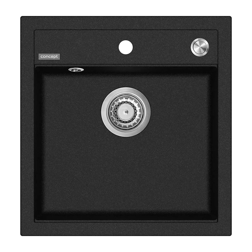 Concept DG00C50BC - Fregadero de cocina CUBIS 49x51 cm granito/negro