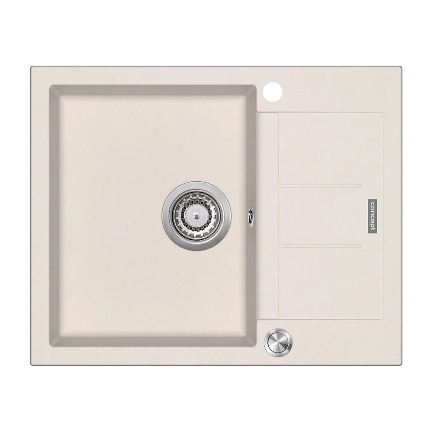 Concept DG05C45BE - Fregadero de cocina CUBIS 50x62 cm, granito/beige