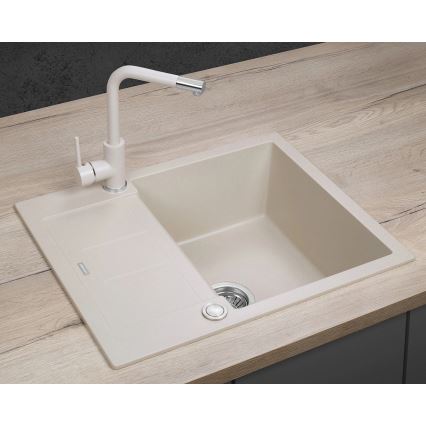 Concept DG05C45BE - Fregadero de cocina CUBIS 50x62 cm, granito/beige