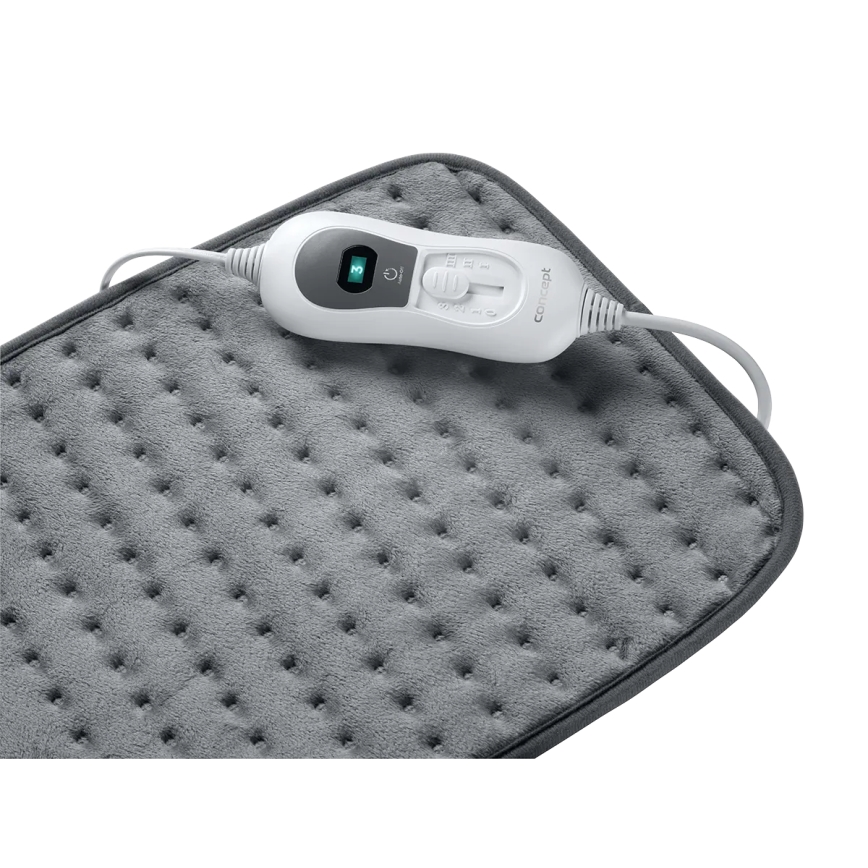 Concept DV7360 - Manta eléctrica térmica 100 W/230 V, 30 x 40 cm, gris