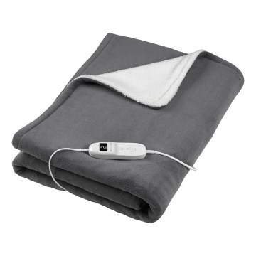 Concept DV7420 - Manta eléctrica térmica 160W/230V 180x130 cm gris/blanco