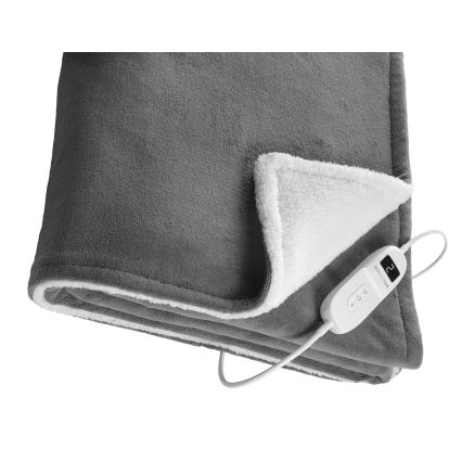 Concept DV7420 - Manta eléctrica térmica 160W/230V 180x130 cm gris/blanco