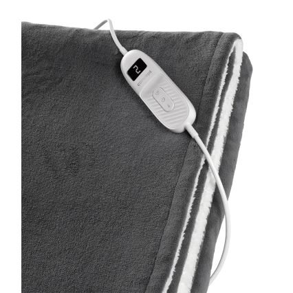 Concept DV7420 - Manta eléctrica térmica 160W/230V 180x130 cm gris/blanco