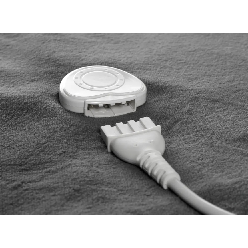 Concept DV7420 - Manta eléctrica térmica 160W/230V 180x130 cm gris/blanco