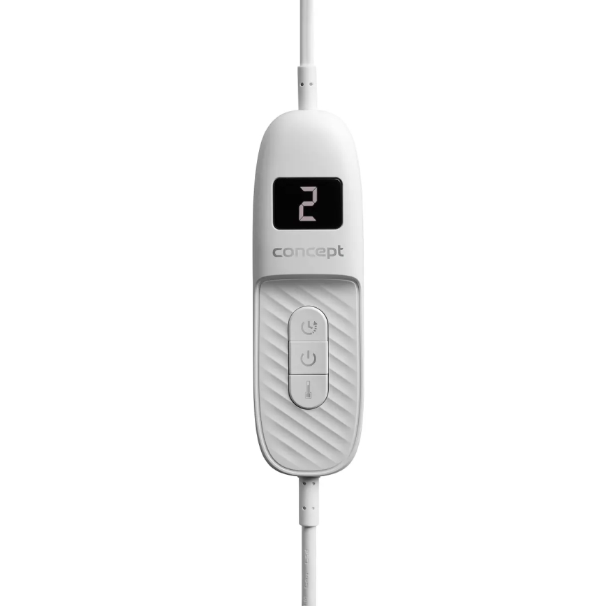 Concept DV7420 - Manta eléctrica térmica 160W/230V 180x130 cm gris/blanco