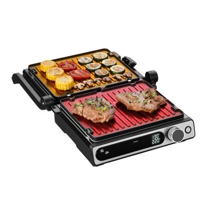 Concept ge3500 - Parrilla de contacto con sonda de temperatura 2000W/230V negro