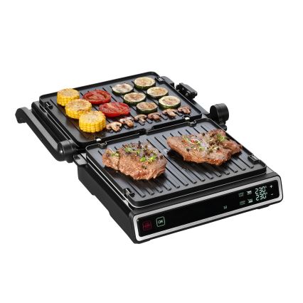 Concept ge3550 - Grill de contacto con sonda de temperatura 2000W/230V negro
