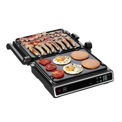 Concept ge3550 - Grill de contacto con sonda de temperatura 2000W/230V negro