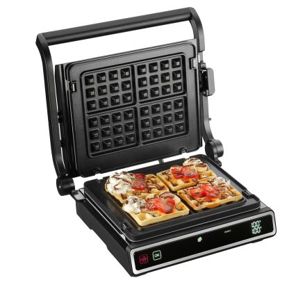 Concept ge3550 - Grill de contacto con sonda de temperatura 2000W/230V negro