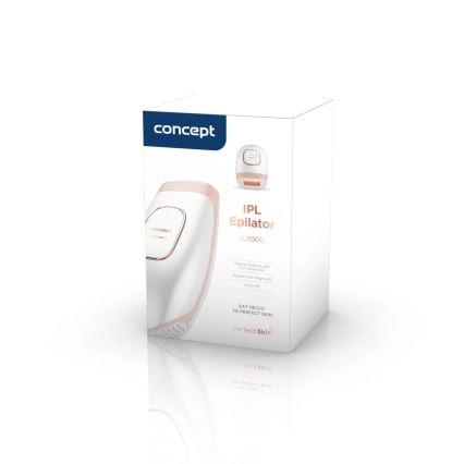 Concept IL3000 - Depiladora IPL PERFECT SKIN 36W/230V blanco/oro rosa