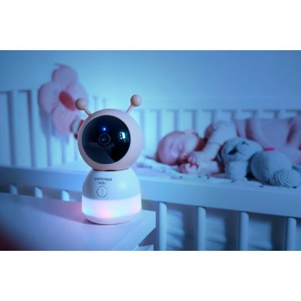 Concept KD4000 - Vigilabebés inteligente SMART KIDO con sensor de movimiento, 4,5W/230V, Wi‑Fi, beige