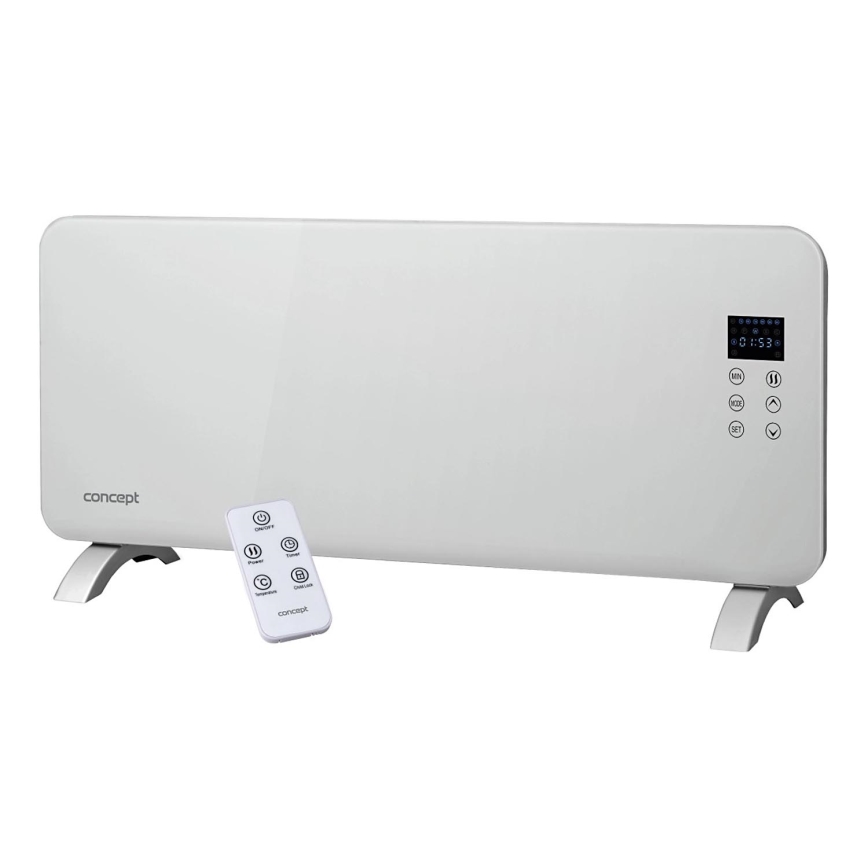 Concept KS4000 - Calefactor/convector eléctrico 1000/2000 W IP24 blanco + mando a distancia