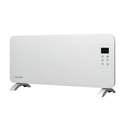 Concept KS4000 - Calefactor/convector eléctrico 1000/2000 W IP24 blanco + mando a distancia