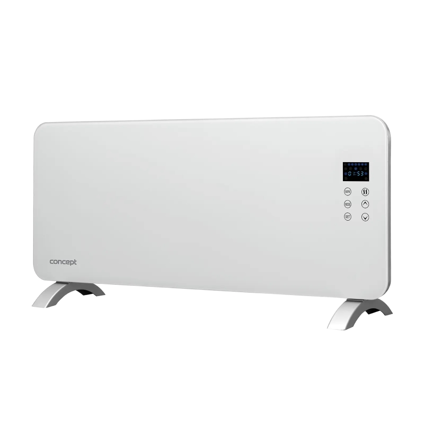 Concept KS4000 - Calefactor/convector eléctrico 1000/2000 W IP24 blanco + mando a distancia