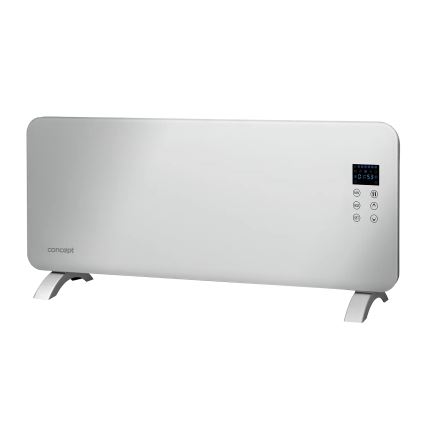 Concept KS4000 - Calefactor/convector eléctrico 1000/2000 W IP24 blanco + mando a distancia