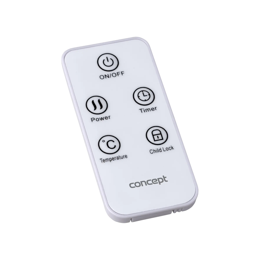 Concept KS4000 - Calefactor/convector eléctrico 1000/2000 W IP24 blanco + mando a distancia