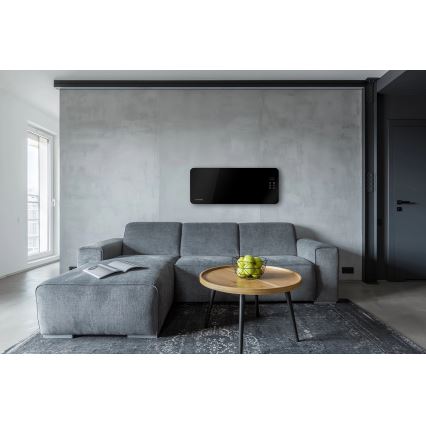 Concept KS4010 - Calefactor/convector eléctrico 1000/2000W IP24 negro + mando a distancia