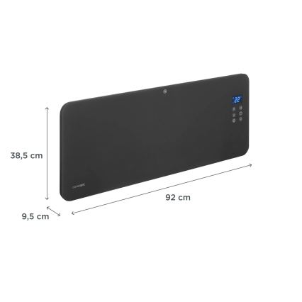 Concept KS4100 - Calefactor/convector eléctrico inteligente 1000/2000 W, Wi-Fi, IP24, gris