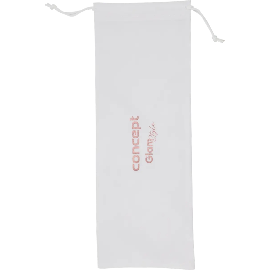 Concept KT2140 - Rizador triple para el cabello GLAM STYLE 100W/230V blanco/rosa dorado