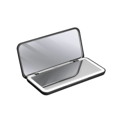 Concept KZ2020 - Espejo cosmético LED de bolsillo PERFECT SKIN LED/1,5W/5V 4500-5500K 300 mAh negro