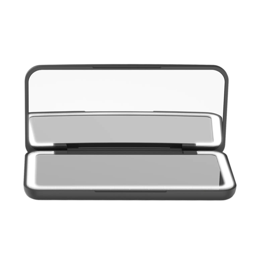 Concept KZ2020 - Espejo cosmético LED de bolsillo PERFECT SKIN LED/1,5W/5V 4500-5500K 300 mAh negro