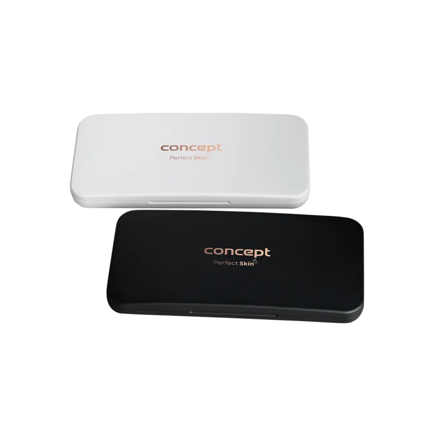 Concept KZ2020 - Espejo cosmético LED de bolsillo PERFECT SKIN LED/1,5W/5V 4500-5500K 300 mAh negro