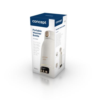 Concept OC4000 - Calentador portátil para agua y leche KIDO 500 ml 36W/7,4V 5000 mAh beige