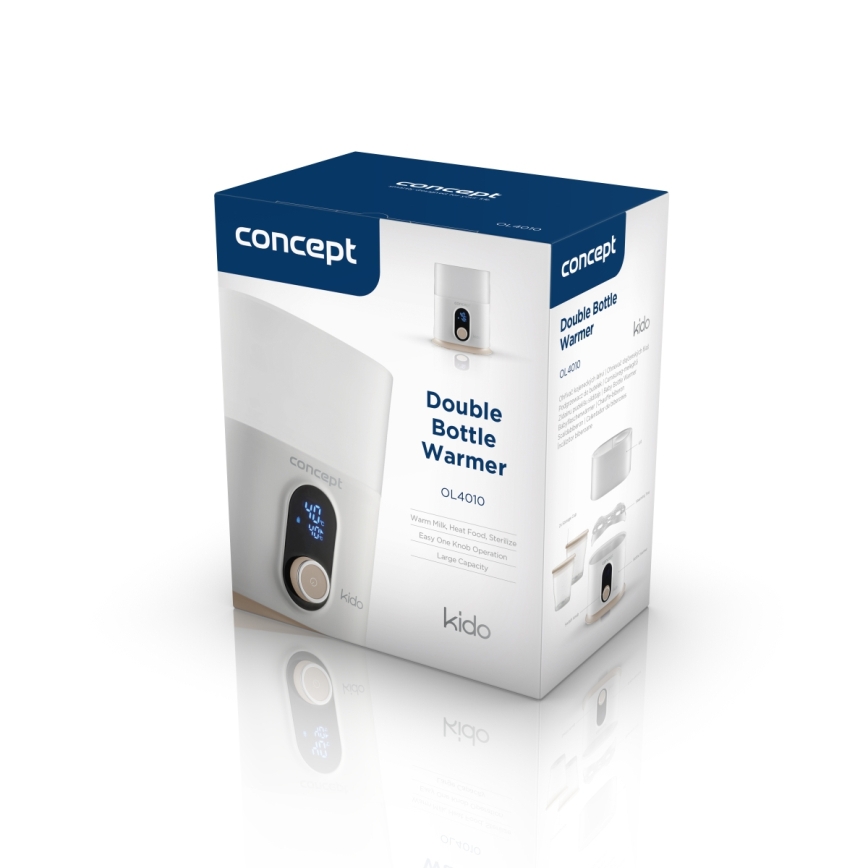 Concept OL4010 - Calienta biberones 3 en 1 KIDO 200W/230V blanco