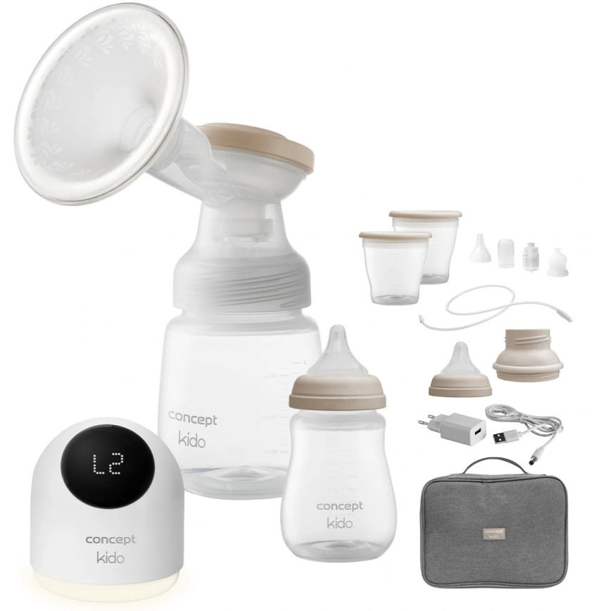 Concept OM4000 - Extractor de leche eléctrico 2 en 1 KIDO blanco