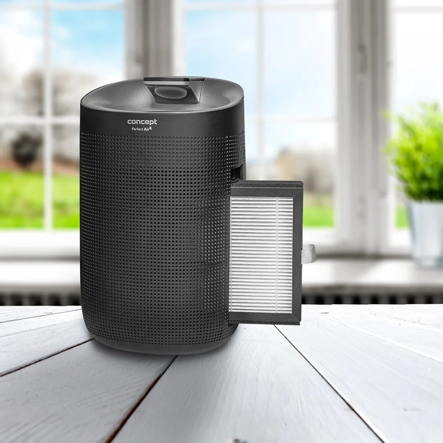Concept OV1210 - Deshumidificador y purificador de aire PERFECT AIR 1 l 45W/230V negro