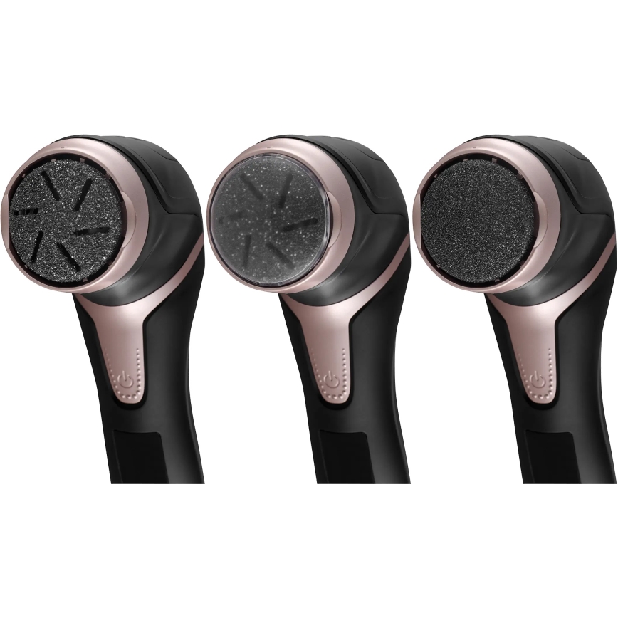 Concept PN3020 - Lima eléctrica para talones PERFECT SKIN 5V 1200 mAh IPX6 negro/oro rosa