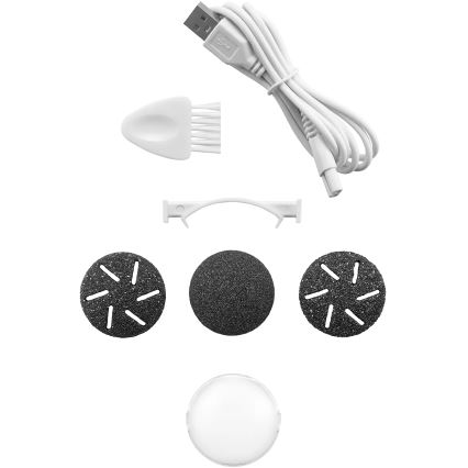 Concept PN3020 - Lima eléctrica para talones PERFECT SKIN 5V 1200 mAh IPX6 negro/oro rosa