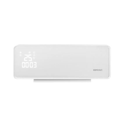 Concept QH4000 - Calefactor eléctrico 1000/2000W IP22 blanco + control remoto