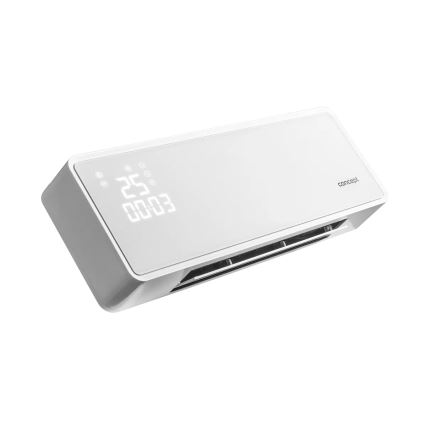 Concept QH4000 - Calefactor eléctrico 1000/2000W IP22 blanco + control remoto